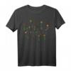 Süßes Retro Blumen Vintage Farben Muster T-Shirt – Buntes Blüten Design für Festivals, Frühling, Sommer & als Geschenk