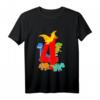 Kinder Dinosaurier Geburtstag T-Shirt für 4-Jährige – Perfektes Geschenk für Töchter und Söhne zum Geburtstag und Weihnachten