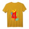 Kinder Dinosaurier Geburtstag T-Shirt für 4-Jährige – Perfektes Geschenk für Töchter und Söhne zum Geburtstag und Weihnachten