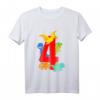 Kinder Dinosaurier Geburtstag T-Shirt für 4-Jährige – Perfektes Geschenk für Töchter und Söhne zum Geburtstag und Weihnachten