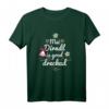 Lustiges Dirndl T-Shirt Damen - Trachten Ersatz mit Edelweiß & Hirsch für Oktoberfest & Volksfeste