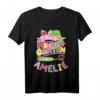 Kinder Name Amelie T-Shirt mit niedlichem Tiermotiv – Personalisierte Geschenkidee für den 1. Kindergartentag, mit Chamäleon und Apfelmotiv