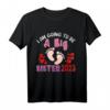 I Am Going To Be A Big Sister In 2023 Schwangerschaftsankündigung T-Shirt - Perfektes Geschenk für werdende Geschwister und Familienmitglieder