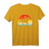 Mädchen Reiten Pferd Silhouette Retro T-Shirt – Perfektes Geschenk für Reiterinnen, Tierliebhaber & Western-Fans zu Geburtstagen & Weihnachten
