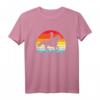 Mädchen Reiten Pferd Silhouette Retro T-Shirt – Perfektes Geschenk für Reiterinnen, Tierliebhaber & Western-Fans zu Geburtstagen & Weihnachten
