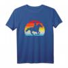 Mädchen Reiten Pferd Silhouette Retro T-Shirt – Perfektes Geschenk für Reiterinnen, Tierliebhaber & Western-Fans zu Geburtstagen & Weihnachten