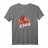 ESRA - Mädchen Name mit coolem TREX Dinosaurier T-Shirt im Retro Sunset Stil – Perfekte Geschenkidee zum Geburtstag, Namenstag & Weihnachten