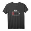 Lustiges Mutter-Kind Partnerlook T-Shirt mit Akku Leerer Batterie Spruch – Originelles Muttertagsgeschenk für Mama, Tochter, Sohn, Schwiegermutter & Tanten