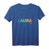 Laura - Schöner Name mit Schmetterlingen T-Shirt – Perfektes Geschenk für Frauen und Mädchen zum Geburtstag, Weihnachten, Namenstag