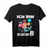 Kinder Meerjungfrau Geburtstagsshirt für 8 Jahre - Perfektes Outfit für Mädchen bei Geburtstagsfeiern & Unterwasser-Motto-Partys