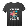 Kinder Meerjungfrau Geburtstagsshirt für 8 Jahre - Perfektes Outfit für Mädchen bei Geburtstagsfeiern & Unterwasser-Motto-Partys