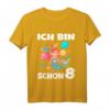 Kinder Meerjungfrau Geburtstagsshirt für 8 Jahre - Perfektes Outfit für Mädchen bei Geburtstagsfeiern & Unterwasser-Motto-Partys