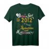 Oktober Mädchen 2012 Sonnenblumen Schmetterlinge T-Shirt – Perfektes 10. Geburtstag Geschenk & Party-Deko für Mädchen