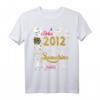 Oktober Mädchen 2012 Sonnenblumen Schmetterlinge T-Shirt – Perfektes 10. Geburtstag Geschenk & Party-Deko für Mädchen