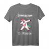 Einhorn Dabbing T-Shirt zur Einschulung in die 5. Klasse Gymnasium - Lustiges Geschenk für stolze Schulkindern im Sommer 2020