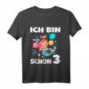 Kinder Meerjungfrau Geburtstagsshirt für 3 Jahre - Süßes Unterwasser-Motto Outfit für Mädchen zur Geburtstagsfeier