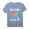 Kinder Meerjungfrau Geburtstagsshirt für 3 Jahre - Süßes Unterwasser-Motto Outfit für Mädchen zur Geburtstagsfeier