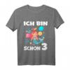 Kinder Meerjungfrau Geburtstagsshirt für 3 Jahre - Süßes Unterwasser-Motto Outfit für Mädchen zur Geburtstagsfeier