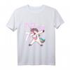 Kinder Yeah! Ich Bin 7 - Süßes Mädchen Geburtstag T-Shirt mit Einhorn und Regenbogen für kleine Prinzessinnen