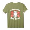 I Love BACON & Katzen T-Shirt - Lustiges Geschenk für Frauen, Männer & Kinder zu Geburtstagen, Feiertagen und besonderen Anlässen