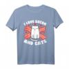 I Love BACON & Katzen T-Shirt - Lustiges Geschenk für Frauen, Männer & Kinder zu Geburtstagen, Feiertagen und besonderen Anlässen