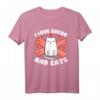 I Love BACON & Katzen T-Shirt - Lustiges Geschenk für Frauen, Männer & Kinder zu Geburtstagen, Feiertagen und besonderen Anlässen