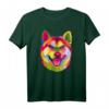 Pop Art Shiba Inu T-Shirt - Süßes japanisches Haustier-Geschenk für Hunde- und Tierliebhaber, perfekt für Männer und Frauen