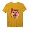 Pop Art Shiba Inu T-Shirt - Süßes japanisches Haustier-Geschenk für Hunde- und Tierliebhaber, perfekt für Männer und Frauen