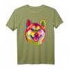 Pop Art Shiba Inu T-Shirt - Süßes japanisches Haustier-Geschenk für Hunde- und Tierliebhaber, perfekt für Männer und Frauen