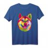 Pop Art Shiba Inu T-Shirt - Süßes japanisches Haustier-Geschenk für Hunde- und Tierliebhaber, perfekt für Männer und Frauen