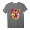 Pop Art Shiba Inu T-Shirt - Süßes japanisches Haustier-Geschenk für Hunde- und Tierliebhaber, perfekt für Männer und Frauen