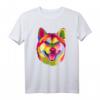 Pop Art Shiba Inu T-Shirt - Süßes japanisches Haustier-Geschenk für Hunde- und Tierliebhaber, perfekt für Männer und Frauen