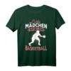 Echte Mädchen spielen Basketball T-Shirt mit Spruch - Perfektes Geschenk für junge Basketballspielerinnen, Fans und Vereinsmitglieder