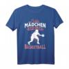 Echte Mädchen spielen Basketball T-Shirt mit Spruch - Perfektes Geschenk für junge Basketballspielerinnen, Fans und Vereinsmitglieder