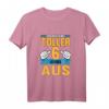 Kinder T-Shirt für den 6. Geburtstag - Lustiges Motiv für Tochter, Sohn, Enkelin & Enkel zum Geburtstag