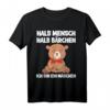 Halb Mensch Halb Bärchen Ich bin ein Märchen Teddybär T-Shirt – Süßes Geschenk für Kinder zu Weihnachten, Valentinstag & Hochzeitstag