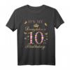 Es ist der 10. Geburtstag meiner Tochter T-Shirt – Klassisches Geburtstagsshirt für Kindergeburtstag, perfekt für die Feier