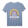 Kinder Schulkind 2022 Schulanfang Regenbogen Einschulung Mädchen T-Shirt – Perfektes Geschenk für den ersten Schultag & Schulstartoutfit