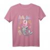 Kinder T-Shirt zum 9. Geburtstag mit Meerjungfrau Nixenflosse - Perfekt für Meerjungfrauen Geburtstagsparty & Geschenkidee