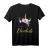 Elisabeth Namen Geschenk - Süßes Einhorn T-Shirt für Mädchen und Damen, Perfekt für Geburtstagsfeiern und Einhorn-Partys