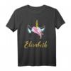 Elisabeth Namen Geschenk - Süßes Einhorn T-Shirt für Mädchen und Damen, Perfekt für Geburtstagsfeiern und Einhorn-Partys