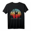 Vintage Taekwondo TKD-Kampfkunst-Tochter T-Shirt - Retro Sonnenuntergang Design, Perfektes Geschenk für Ihre Tochter im Kampfsport