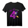 Kinder Mädchen 4 Jahre Hex Hex Ich bin 4. Hexe T-Shirt – Perfekt für den Kindergeburtstag, Party & Geburtstagsfeier