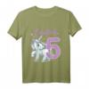 Kinder Geburtstagsshirt für 5-Jährige Mädchen mit Einhorn, Regenbogen & Sternen – Perfektes Geschenk für den 5. Geburtstag & Kinderparty