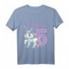 Kinder Geburtstagsshirt für 5-Jährige Mädchen mit Einhorn, Regenbogen & Sternen – Perfektes Geschenk für den 5. Geburtstag & Kinderparty