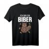 Witziges Ich bin ein Biber Comic Illustration Design T-Shirt – Perfekt für Tierfreunde, Fasching & als Geschenk für Kinder, Mama & Freunde