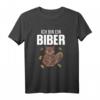 Witziges Ich bin ein Biber Comic Illustration Design T-Shirt – Perfekt für Tierfreunde, Fasching & als Geschenk für Kinder, Mama & Freunde