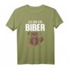 Witziges Ich bin ein Biber Comic Illustration Design T-Shirt – Perfekt für Tierfreunde, Fasching & als Geschenk für Kinder, Mama & Freunde