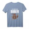 Witziges Ich bin ein Biber Comic Illustration Design T-Shirt – Perfekt für Tierfreunde, Fasching & als Geschenk für Kinder, Mama & Freunde