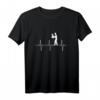 Papa Tochter Partnerlook mit Herzschlag Vatertag T-Shirt – Persönliches Familiengeschenk für den ersten Vatertag & besondere Anlässe